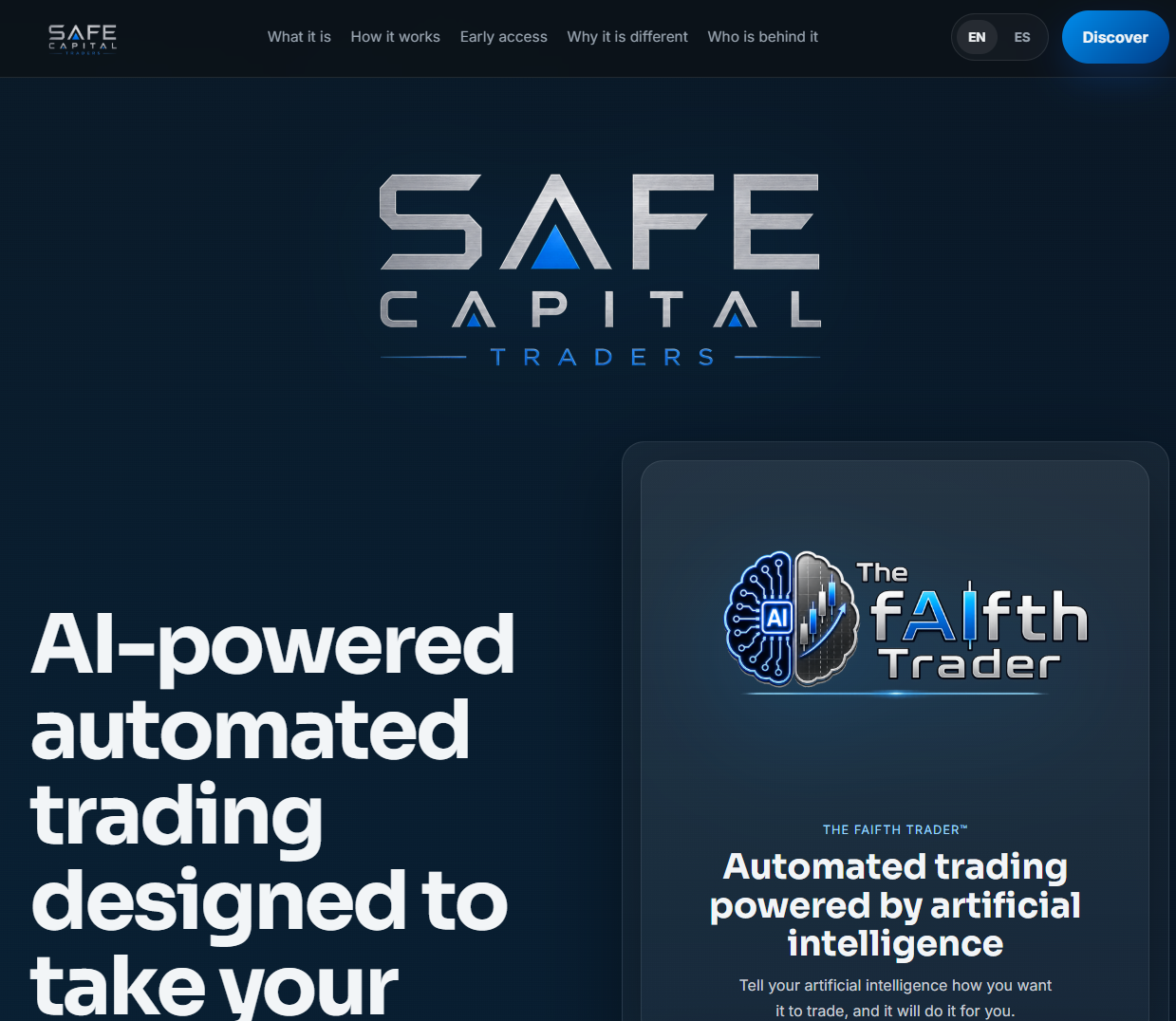 Captura de la web de Safe Capital Traders